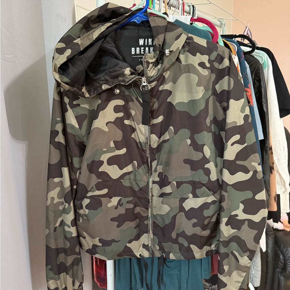 Love Tree Camouflage Hooded Jacket